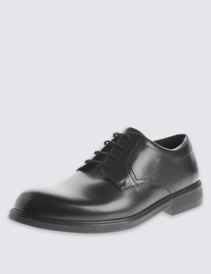 Extra Wide Fit Leather Lace-up Shoes
